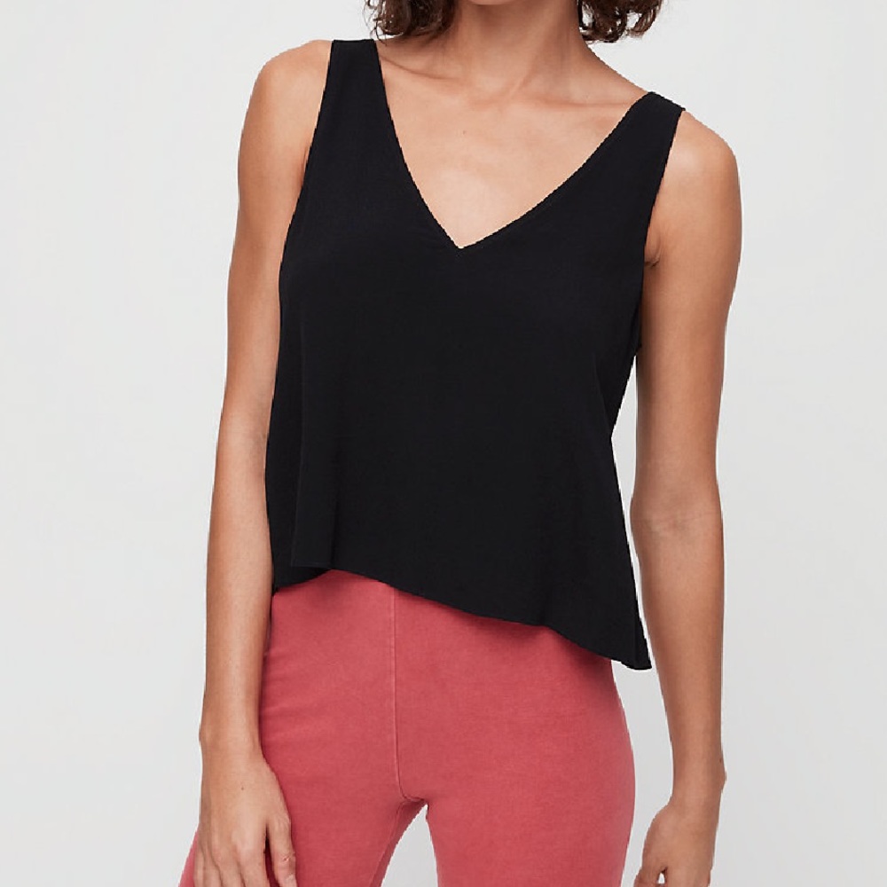 Aritzia Wilfred free Kempner blouse blue/grey xs